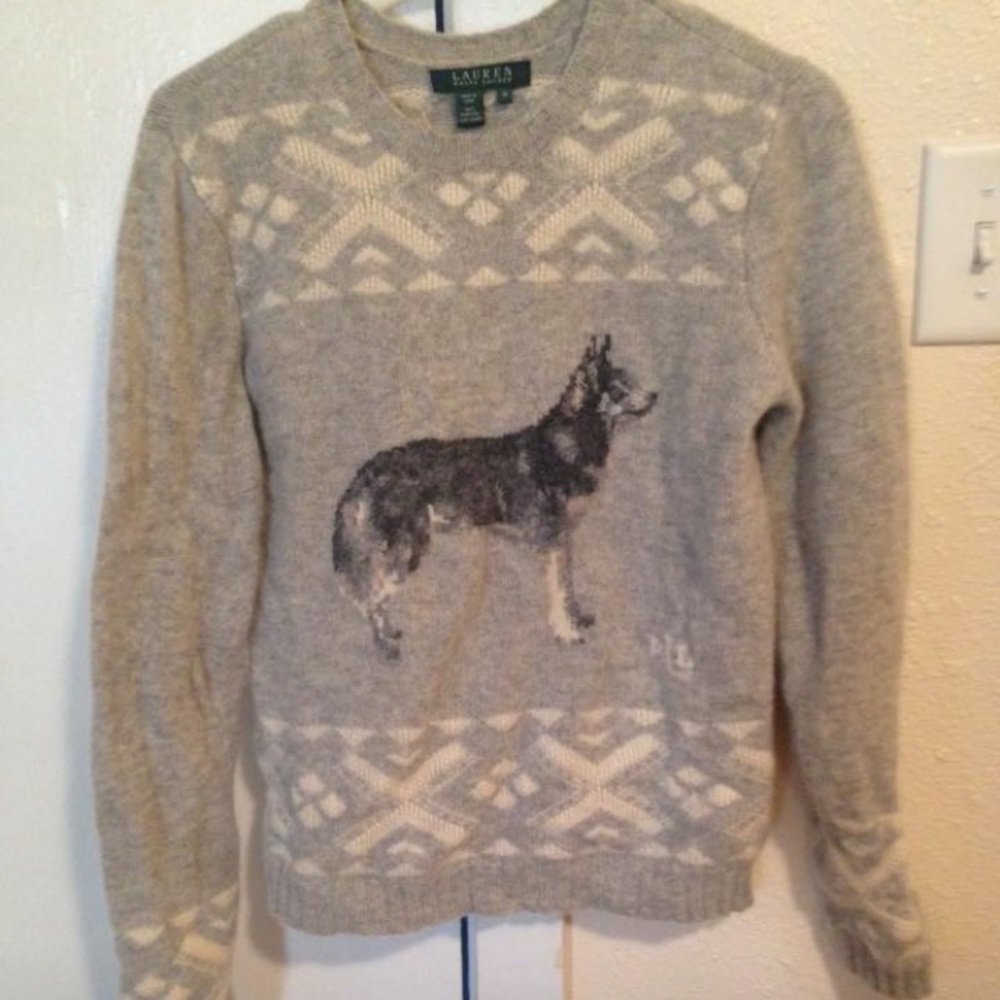 Vintage style wool sweater